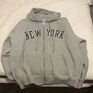 New york zip up hoodie